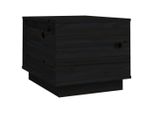 Syfax™ Tavolino Da Salotto Nero 40X50X35 Cm Legno Massello Di Pino