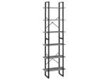 Syfax™ Scaffale Grigio 60X30X210 Cm In Legno Massello Di Pino
