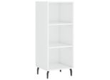 Syfax™ Credenza Bianco Lucido 34,5X32,5X90 Cm In Legno Multistrato