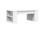 Syfax™ Tavolino Da Salotto Bianco 102X55X42 Cm In Legno Multistrato