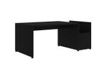 Syfax™ Tavolino Da Salotto Nero 90X45X35 Cm In Legno Multistrato