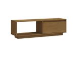 Syfax™ Mobile Porta Tv Marrone Ambra 110X30X33,5 Cm In Legno Di Pino