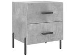 Syfax™ Comodino Grigio Cemento 40X35X47,5 Cm In Legno Multistrato