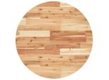 Syfax™ Piano Tavolo Rotondo Ø70X4 Cm In Legno Massello Di Acacia