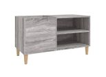 Syfax™ Mobile Porta Dischi Grigio Sonoma 84,5X38X48 Legno Multistrato