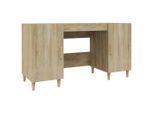 Syfax™ Scrivania Rovere Sonoma 140X50X75 Cm In Legno Multistrato