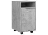 Syfax™ Credenza Con Ruote Grigio Cemento 33X38X60 Cm Legno Multistrato