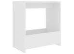Syfax™ Tavolino Bianco 50X26X50 Cm In Legno Multistrato