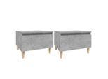 Syfax™ Tavolini 2Pz Grigio Cemento 50X46X35 Cm In Legno Multistrato