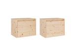 Syfax™ Pensili 2 Pz 45X30X35 Cm In Legno Massello Di Pino