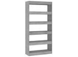 Syfax™ Libreria/Divisorio Grigio Sonoma 80X30X166 Cm In Truciolato
