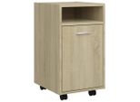 Syfax™ Credenza Con Ruote Rovere Sonoma 33X38X60 Cm Legno Multistrato