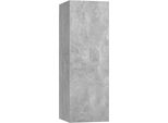 Syfax™ Mobile Porta Tv Grigio Cemento 30,5X30X90 Cm Legno Multistrato