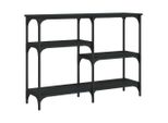 Syfax™ Tavolino Consolle Nero 102X29X75 Cm In Legno Multistrato