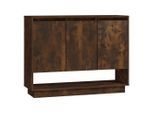 Syfax™ Credenza Rovere Fumo 97X31X75 Cm In Truciolato