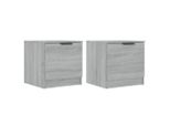 Syfax™ Comodino 2 Pz Grigio Sonoma 40X39X40 Cm