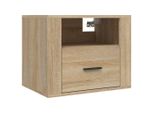 Syfax™ Comodino A Muro Rovere Sonoma 50X36X40 Cm