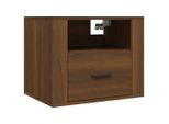 Syfax™ Comodino A Muro Rovere Marrone 50X36X40 Cm