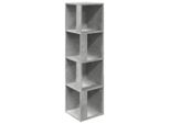 Syfax™ Armadio Angolare Grigio Cemento 33X33X132 Cm In Truciolato