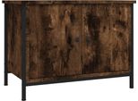 Syfax™ Mobile Tv Con Ante Rovere Fumo 60X35X45 Cm In Legno Multistrato