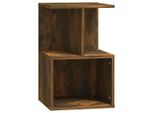 Syfax™ Comodino Rovere Fumo 35X35X55 Cm In Legno Multistrato
