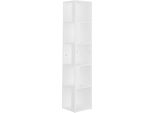Syfax™ Armadio Angolare Bianco 33X33X164,5 Cm In Truciolato