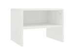 Syfax™ Comodino Bianco 40X30X30 Cm Legno Ingegnerizzato