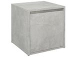 Syfax™ Cassetto Contenitore Grigio Cemento 40,5X40X40 Cm In Legno