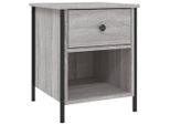Syfax™ Comodino Grigio Sonoma 40X42X50 Cm In Legno Multistrato