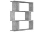 Syfax™ Libreria/Divisorio Grigio Cemento 80X24X96 Cm Legno Ingegnerizzato