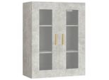 Syfax™ Armadietto Pensile A Parete Grigio Cemento 69,5X34X90 Cm