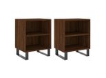 Syfax™ Comodini Rovere Marrone 2 Pz 40X30X50 Cm In Legno Multistrato