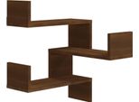 Syfax™ Scaffale Parete Angolo Rovere Marrone 40X40X50Cm Multistrato