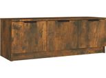 Syfax™ Mobile Tv Rovere Fumo 102X35X36,5 Cm In Legno Multistrato