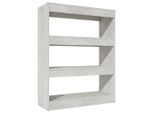 Syfax™ Libreria/Divisorio Grigio Cemento 80X30X103Cm Legno Multistrato