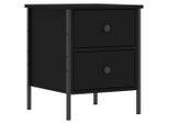 Syfax™ Comodino Nero 40X42X50 Cm In Legno Multistrato
