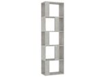 Syfax™ Libreria/Divisorio Grigio Cemento 45X24X159Cm Legno Multistrato
