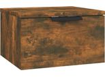 Syfax™ Comodino A Muro Rovere Fumo 34X30X20 Cm