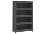 Syfax™ Libreria Grigia 80X35X126 Cm In Legno Massello Di Pino