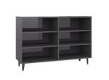 Syfax™ Credenza Grigio Lucido 103,5X35X70 Cm In Legno Multistrato