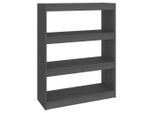 Syfax™ Libreria/Divisorio Grigio 80X30X103,5 Cm In Massello Di Pino