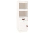 Syfax™ Credenza Bianca 34X40X108,5 Cm In Legno Massello Di Pino