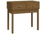 Syfax™ Tavolo Consolle Ambra 76,5X40X75 Cm In Legno Massello Di Pino