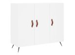 Syfax™ Credenza Bianca 90X34X80 Cm In Legno Multistrato