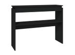 Syfax™ Tavolino Consolle Nero 102X30X80 Cm In Legno Multistrato
