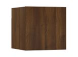 Syfax™ Armadietto Tv Montato A Parete Rovere Marrone 30,5X30X30 Cm