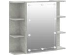 Syfax™ Mobile A Specchio Con Led Grigio Cemento 70X16,5X60 Cm