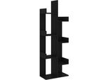Syfax™ Libreria Nera 48X25,5X140 Cm In Legno Multistrato