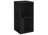 Syfax™ Armadio Angolare Nero 33X33X67 Cm In Truciolato