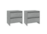 Syfax™ Comodini 2 Pz Grigio Sonoma 45X34,5X44,5 Cm In Truciolato